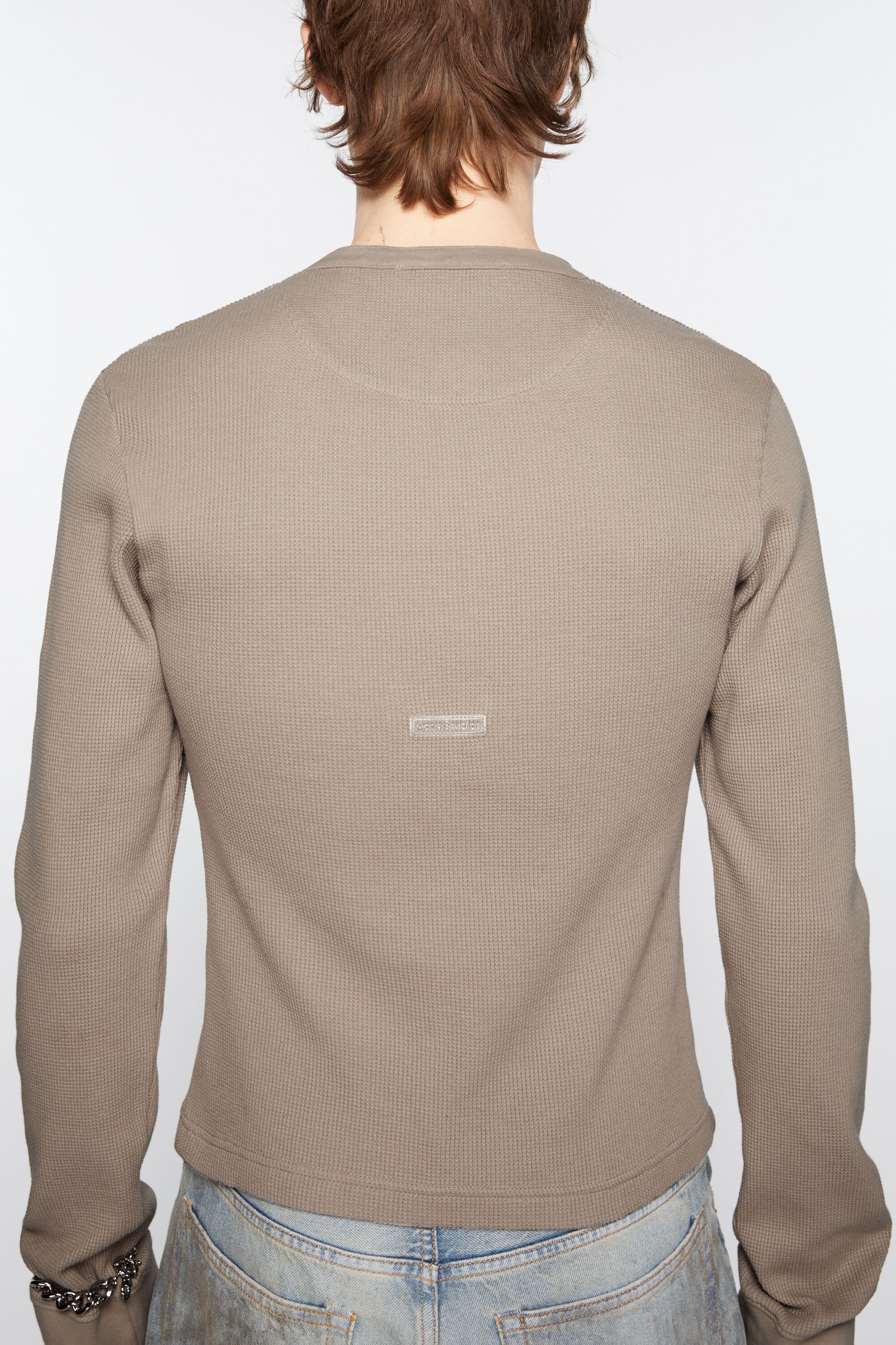 Long sleeve t-shirt - Fitted fit - Concrete grey - 4