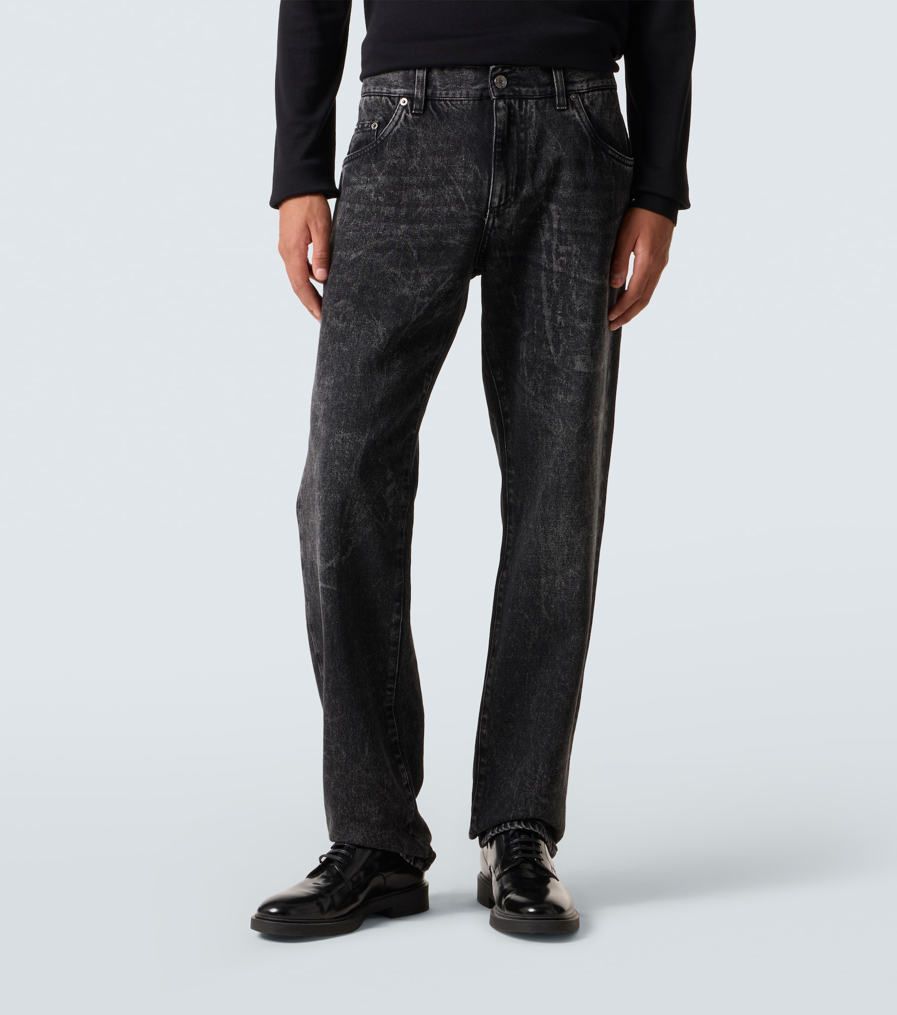 Mid-rise straight jeans - 3