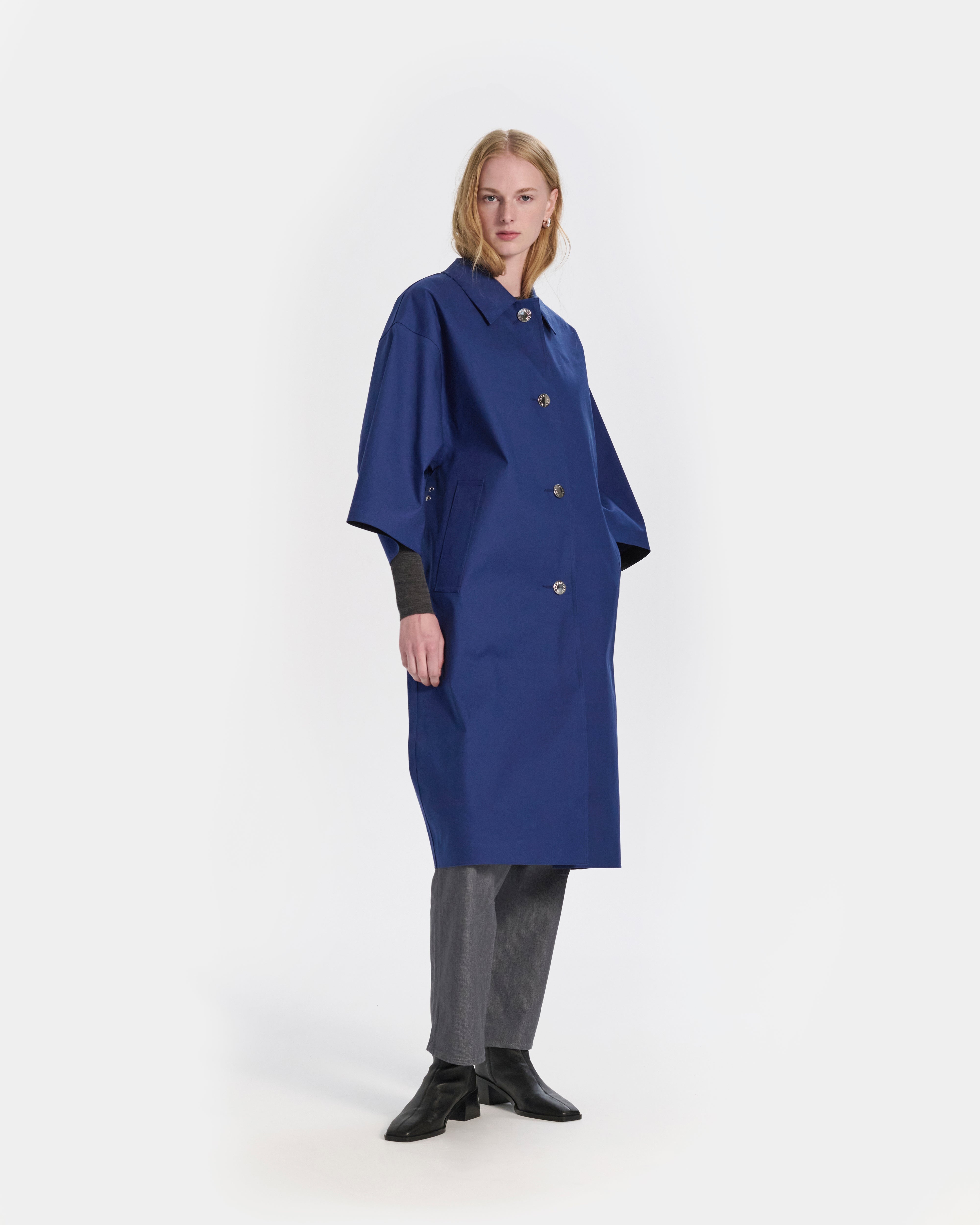 Collin Rubberised Cropped Sleeve Coat - 5