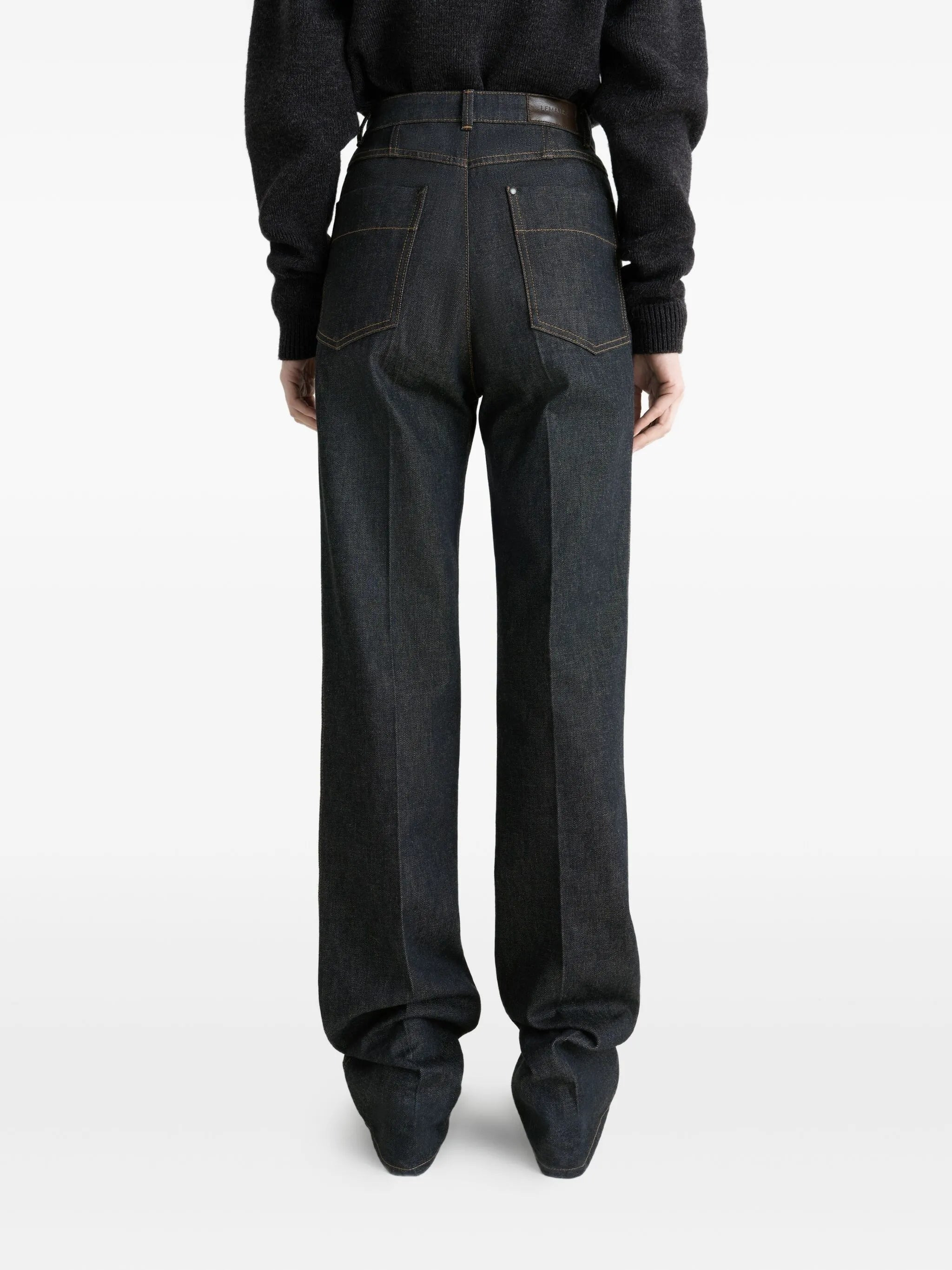 high-waisted pleated trousers - 5