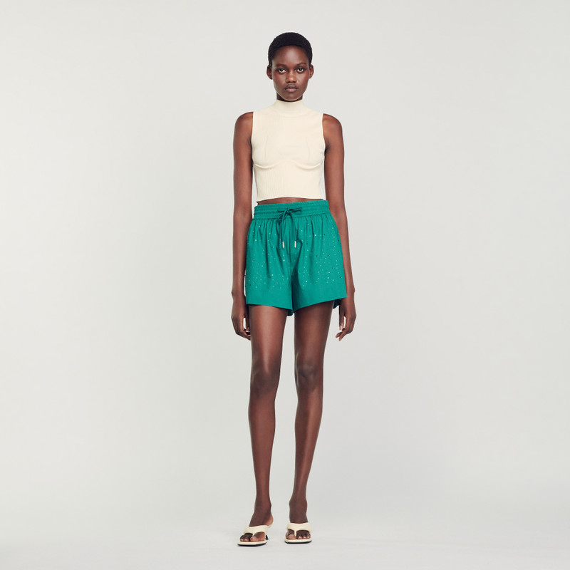 Sandro Rhinestone shorts outlook