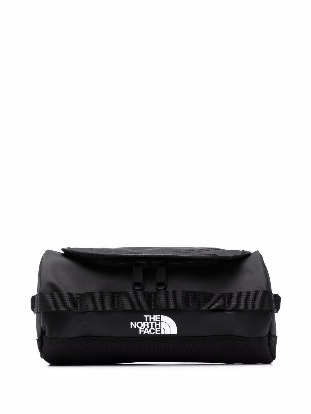 logo print wash bag - 1