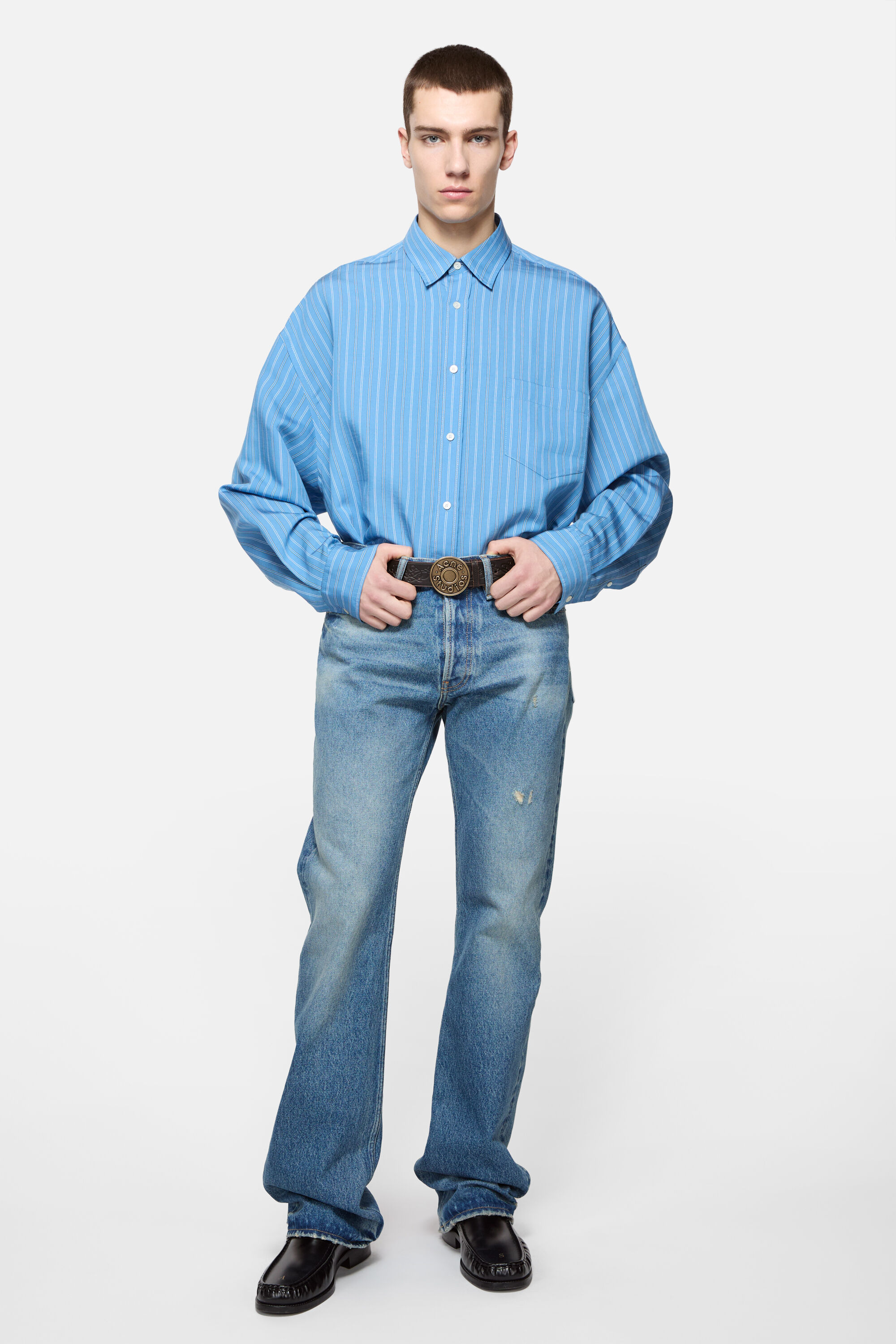 Button-up Shirt - Blue multi - 2