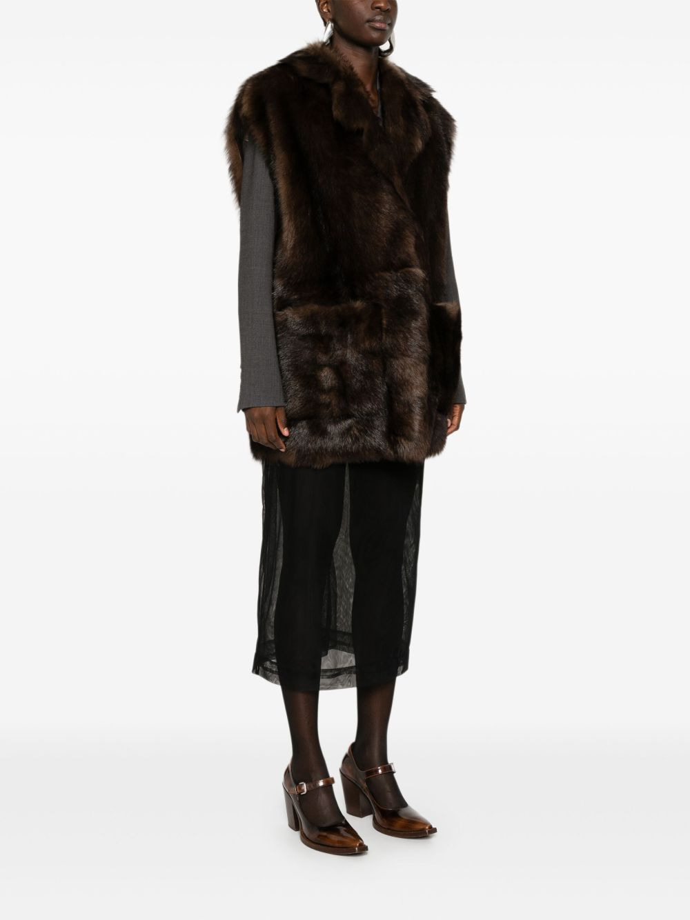 fur gilet - 3