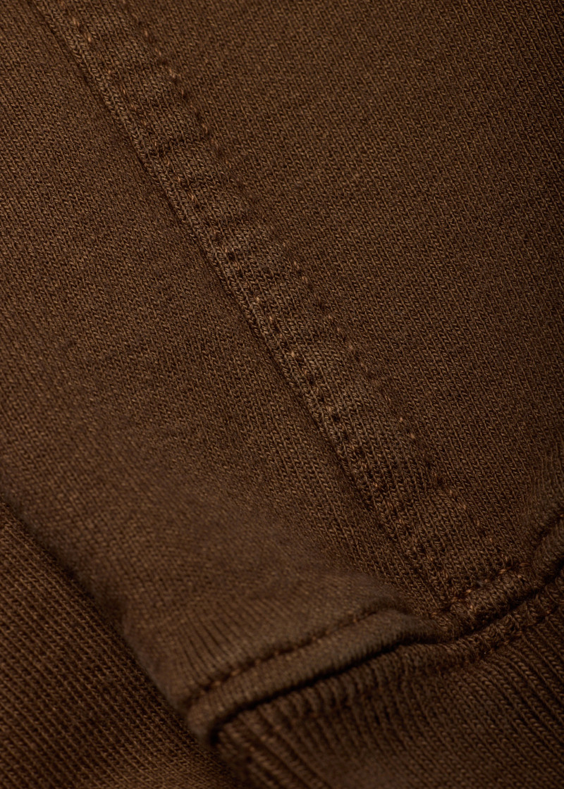 Brown 'Happy' Cotton Sweatshirt 4