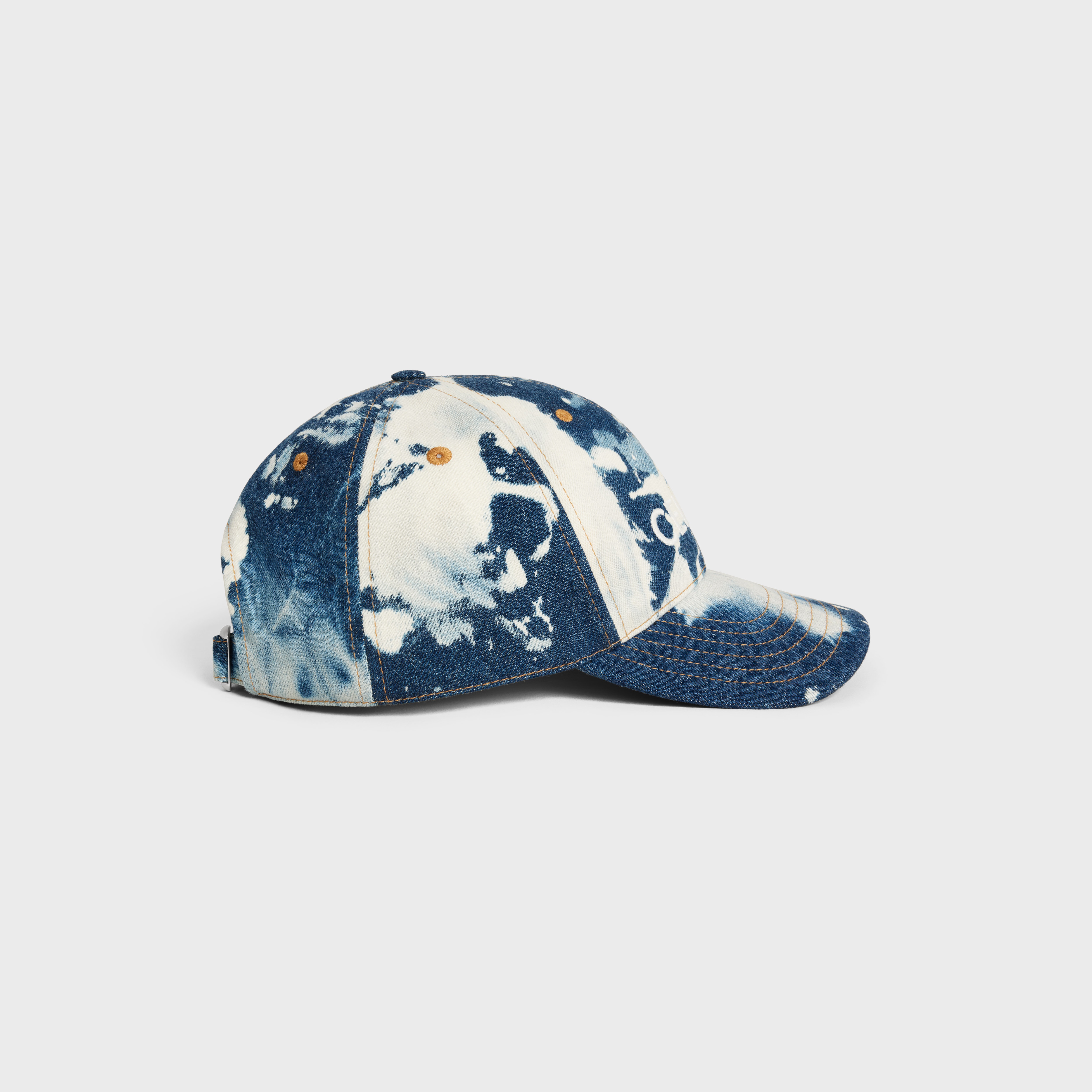 celine baseball cap in cotton and denim - 3