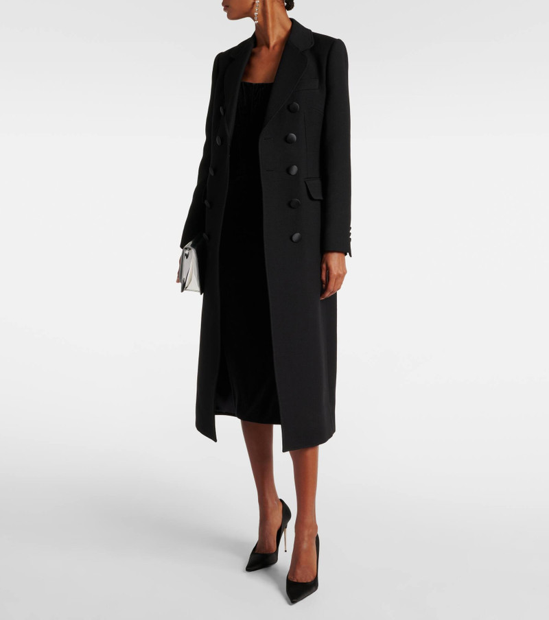 Double-breasted virgin wool coat 7