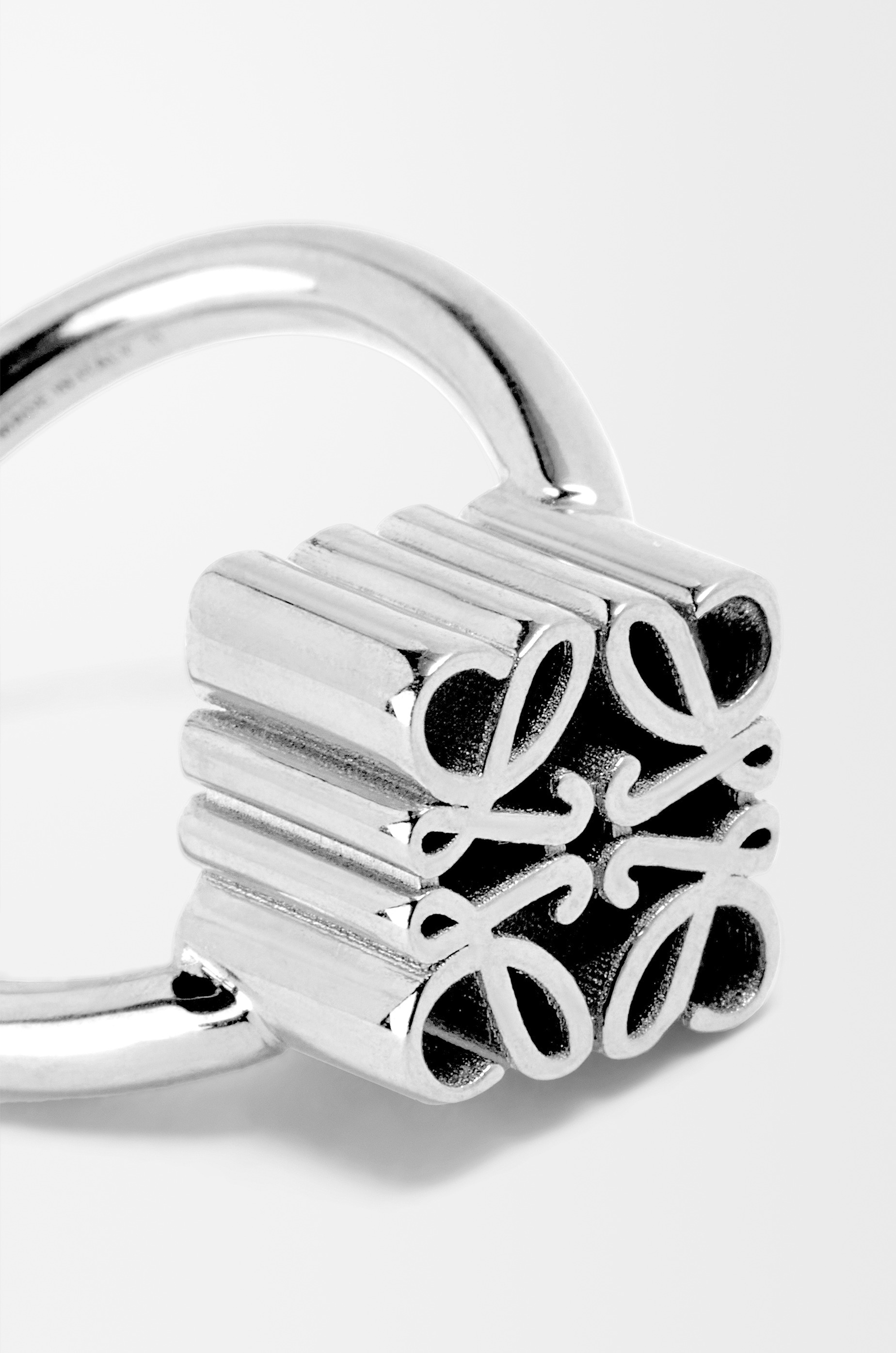 Single Anagram ring in sterling silver - 5