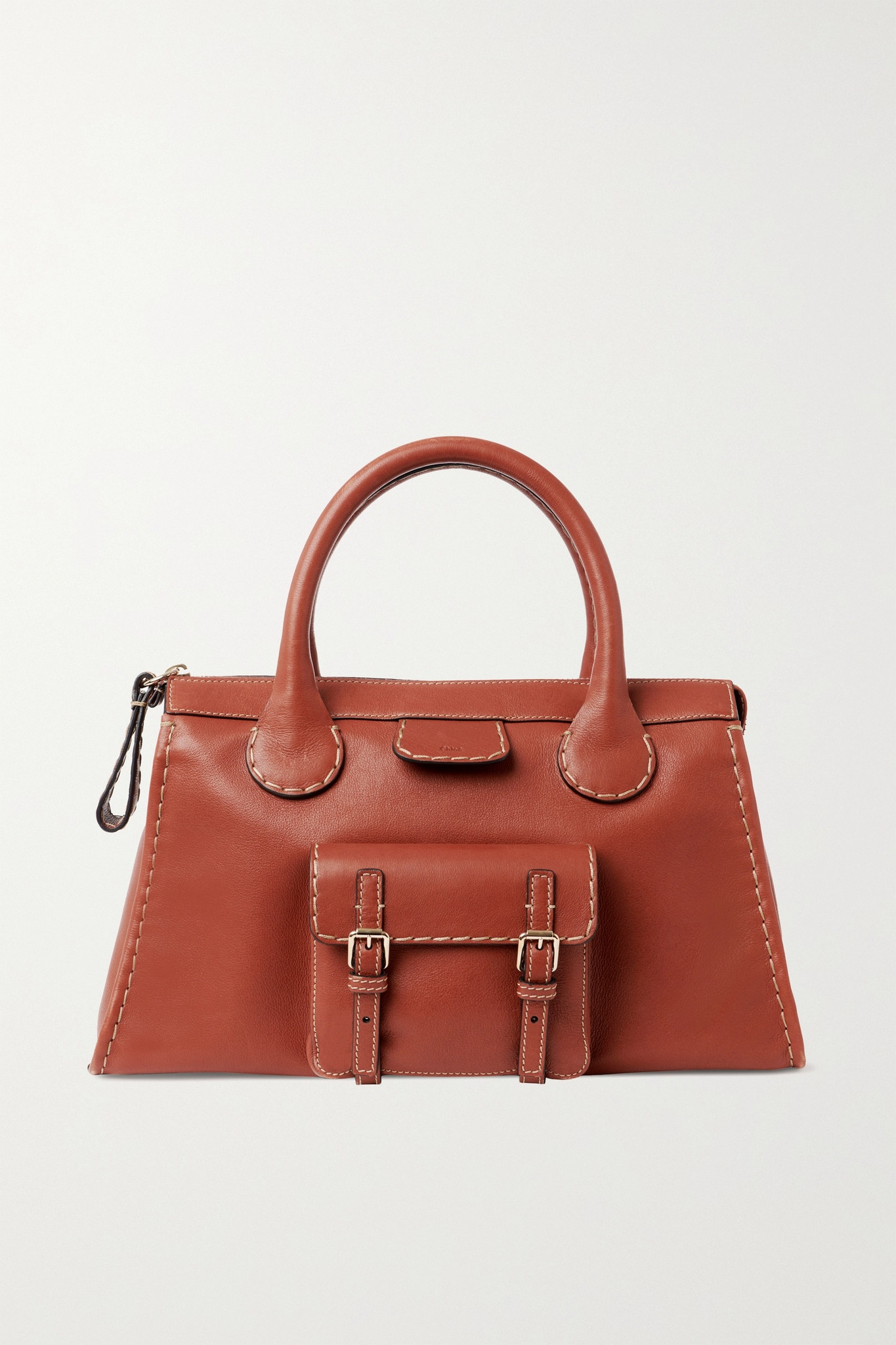 Edith medium leather tote - 1