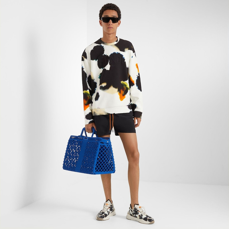 FENDI Slip-on sneakers with adjustable elastic laces, FF stopper and corrugated sole with engraved F. Fend outlook