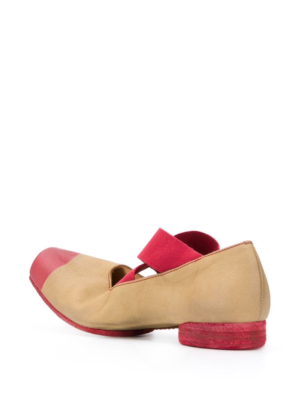 colour-block ballerina shoes - 3