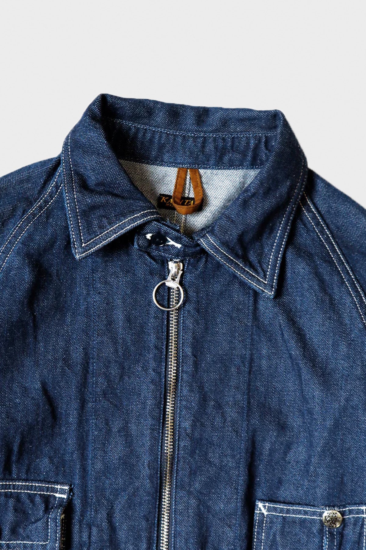 Kapital 11.5oz Denim ZIPPER Coverall - Indigo | REVERSIBLE