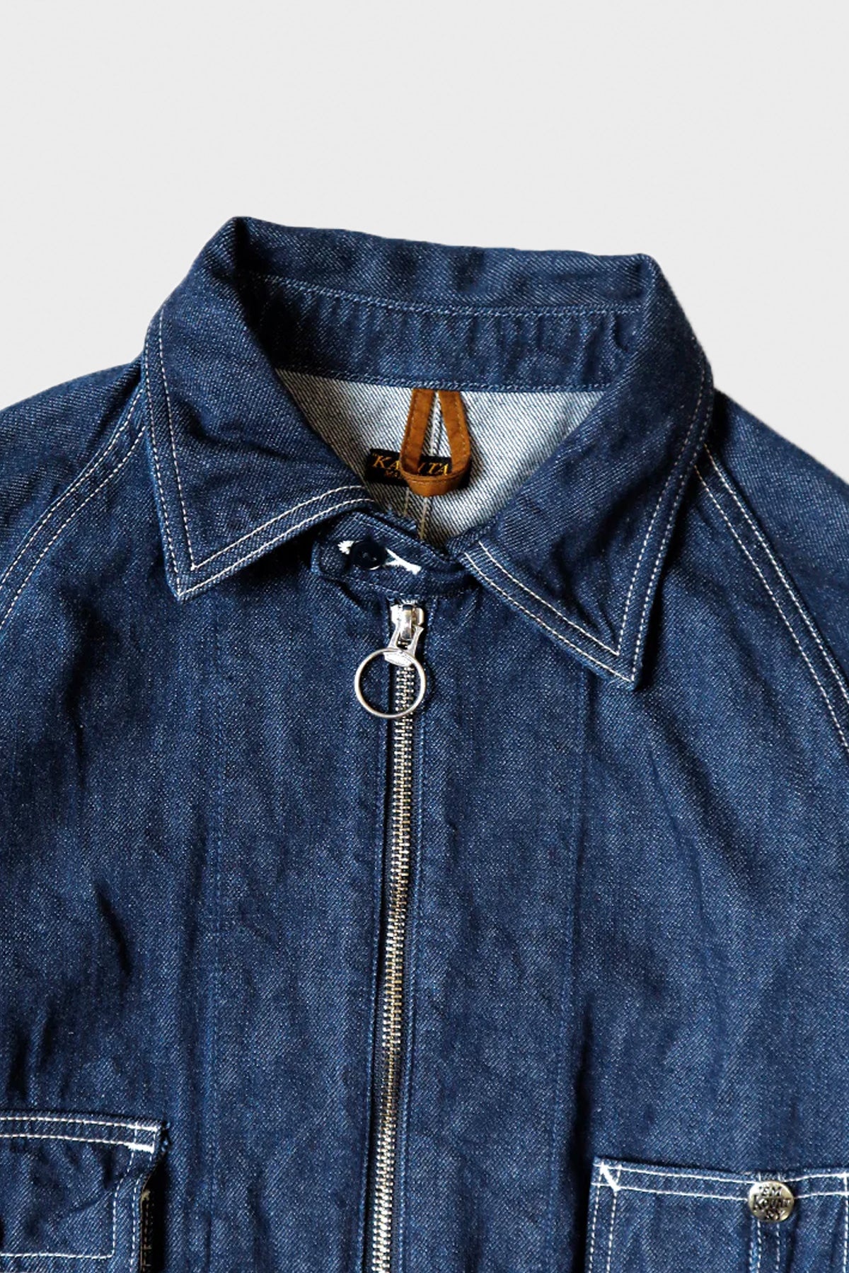 11.5oz Denim ZIPPER Coverall - Indigo - 3