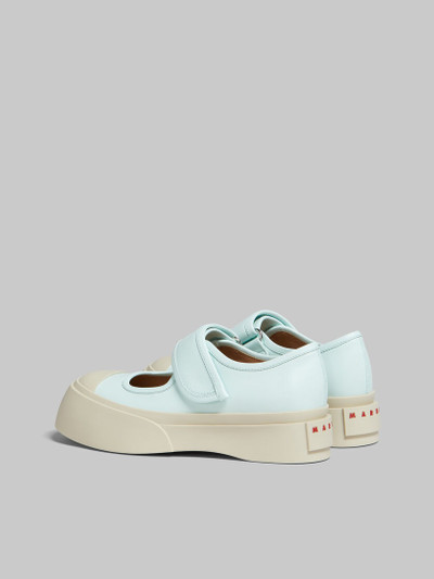 Marni LIGHT BLUE NAPPA LEATHER MARY JANE SNEAKER outlook