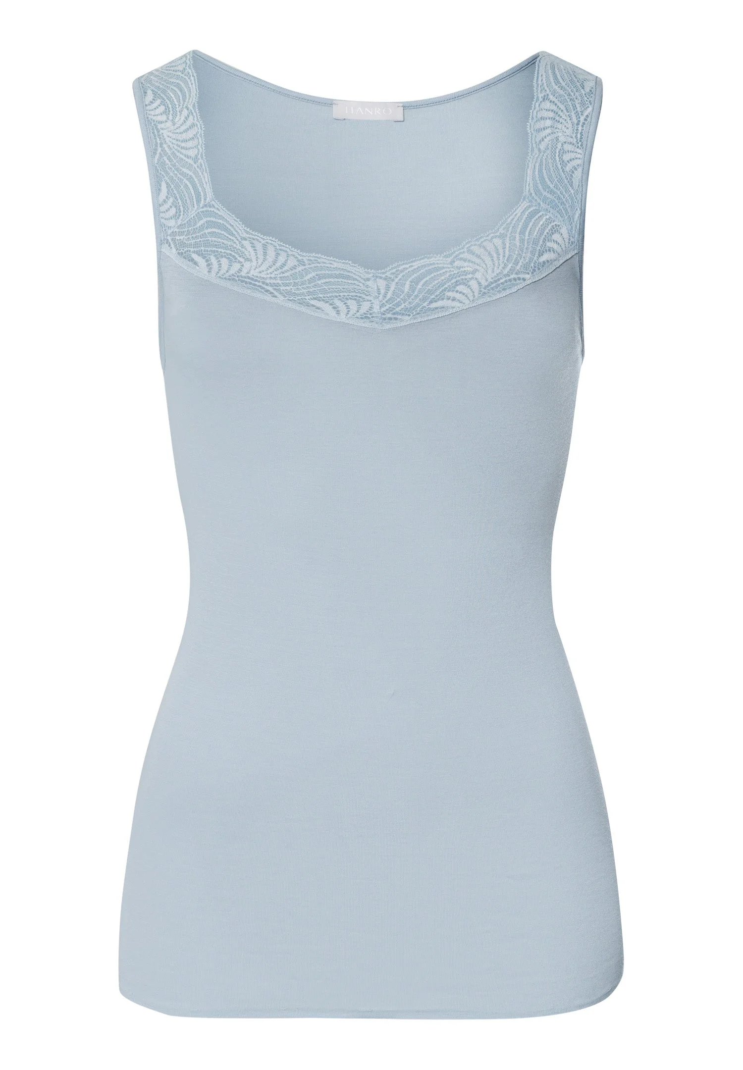 Cotton Delight Lace-Trim Cotton Tank Top - 1