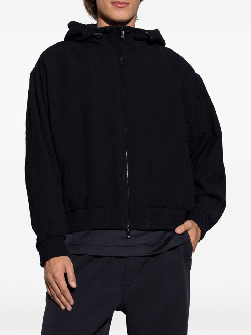 hooded zip wool jacket 3