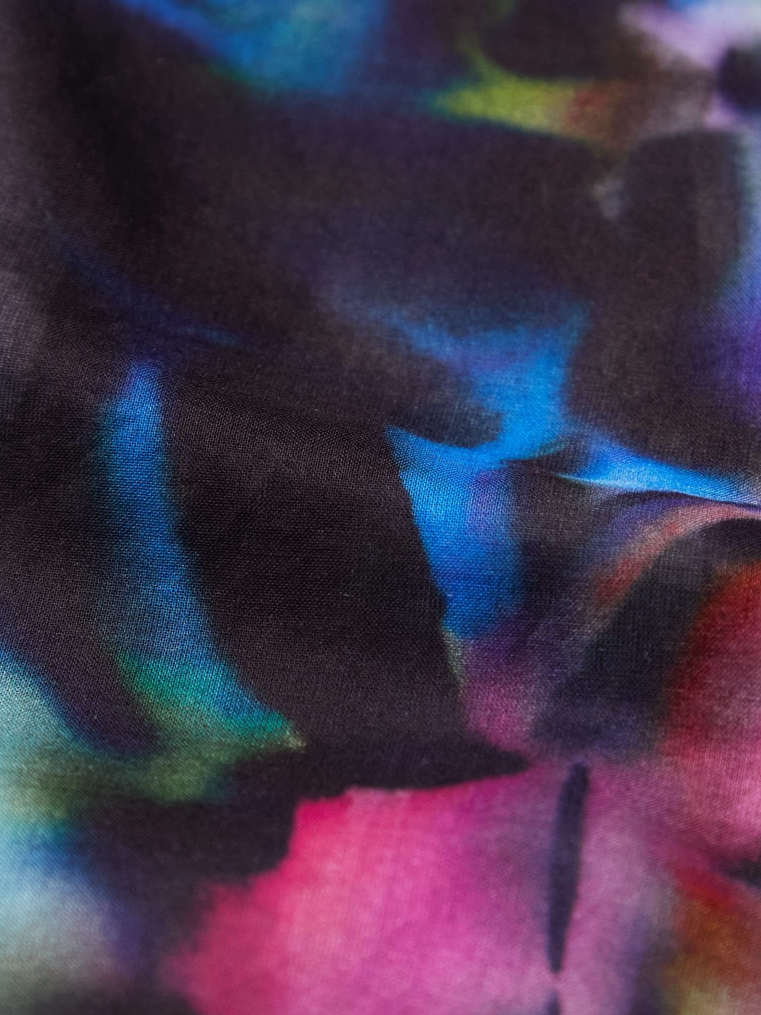 Camp-Collar Printed Mesh Shirt - 3