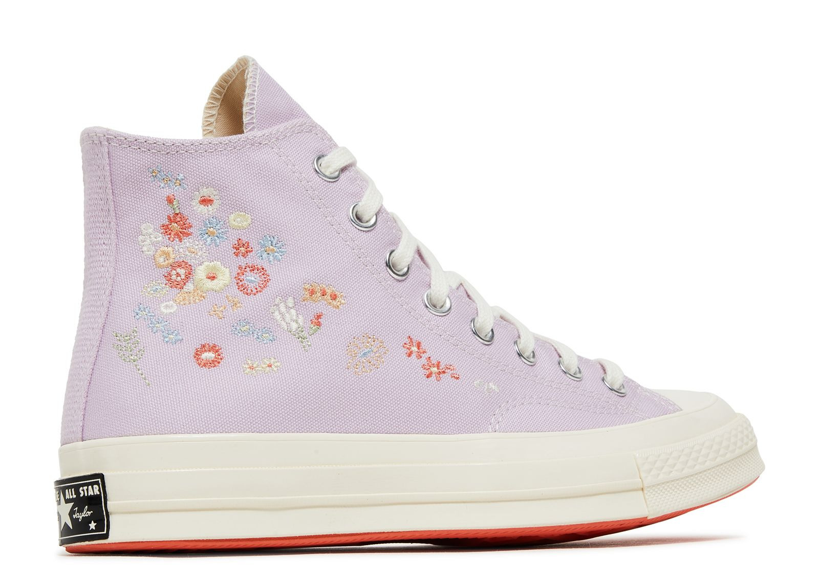 WMNS CHUCK 70 HIGH 'EMBROIDERED FLORAL PRINT - PALE AMETHYST' - 3