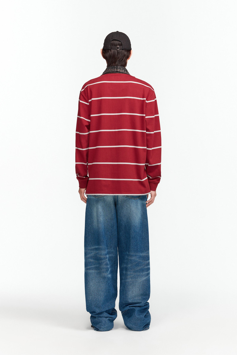 Double Collar Snap Off Rugby Polo 6