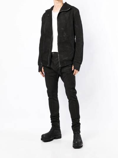 Boris Bidjan Saberi textured hooded jacket outlook