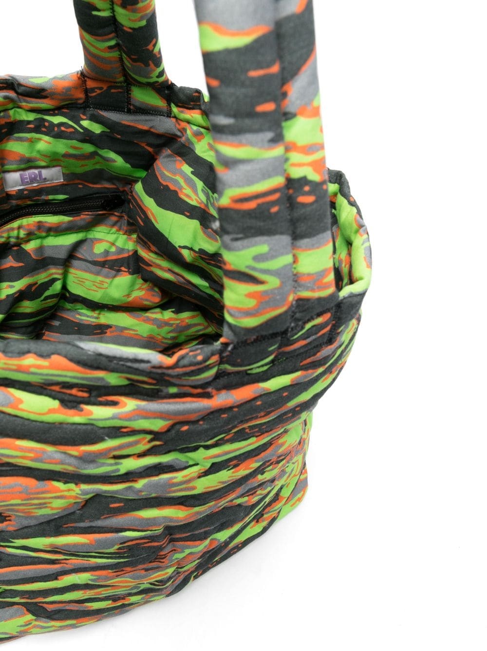 camouflage-print puffer tote bag - 5