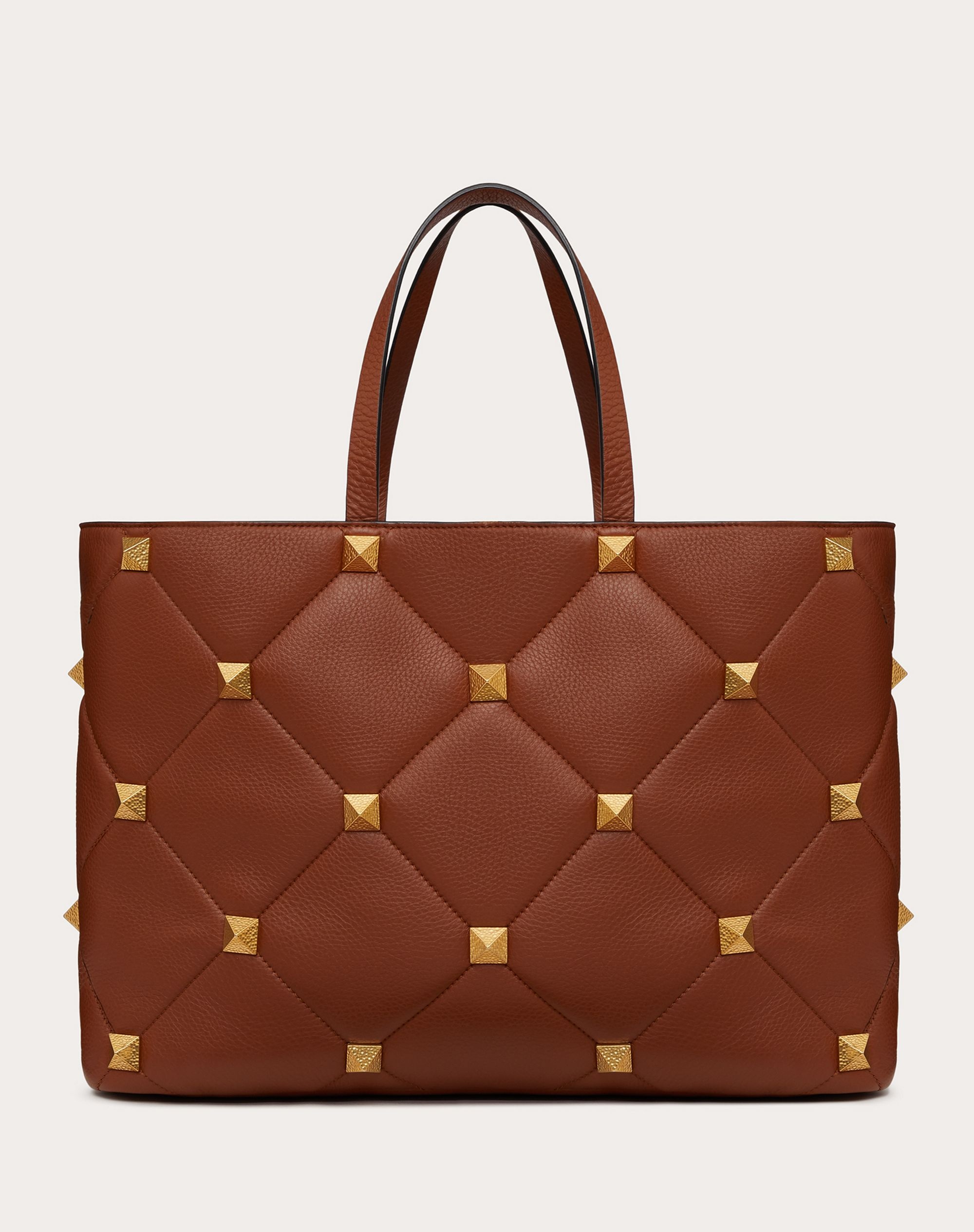 LARGE ROMAN STUD THE TOTE IN GRAINY CALFSKIN - 3