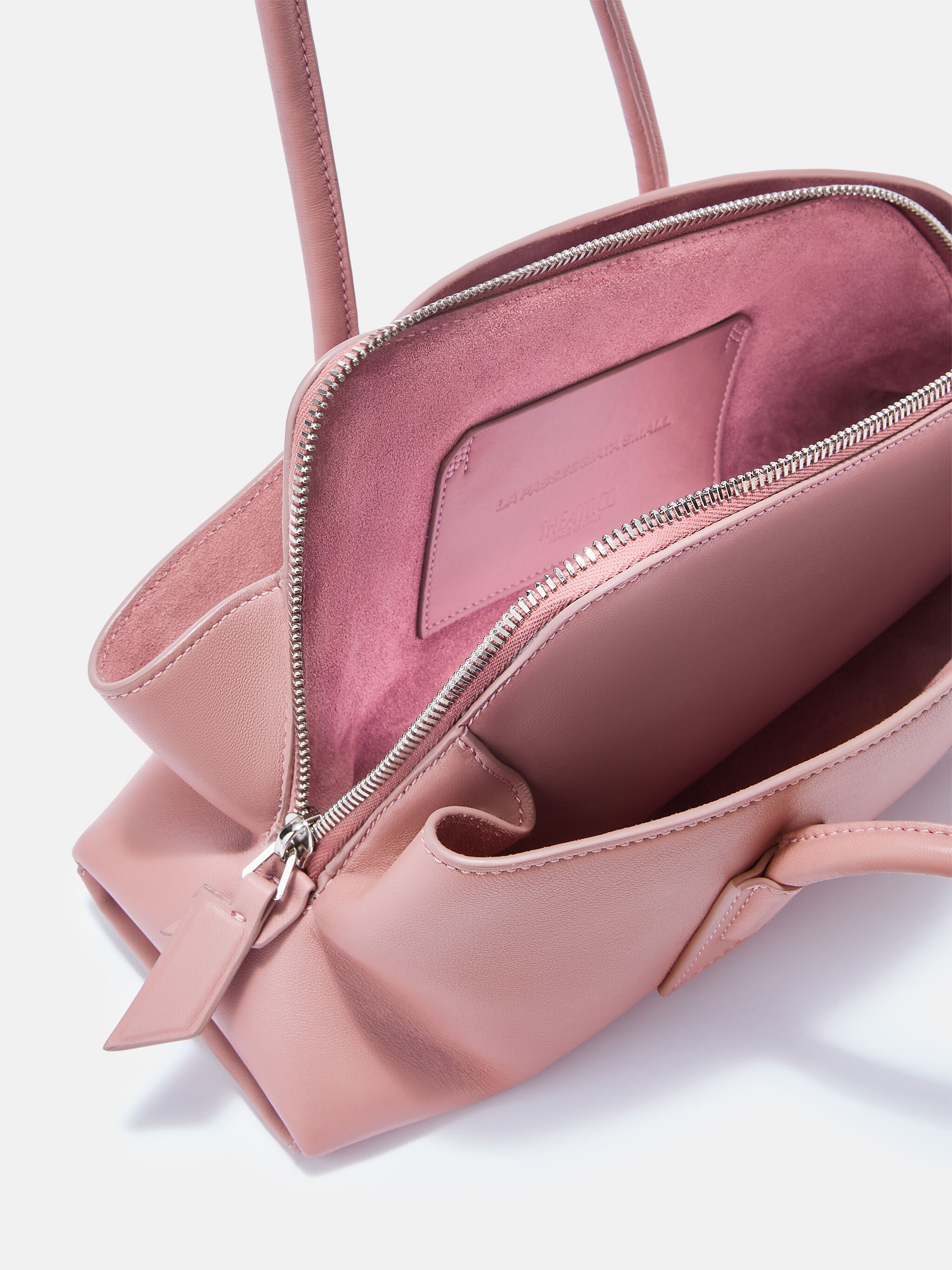 ''LA PASSEGGIATA SMALL'' PINK TOP HANDLE - 4