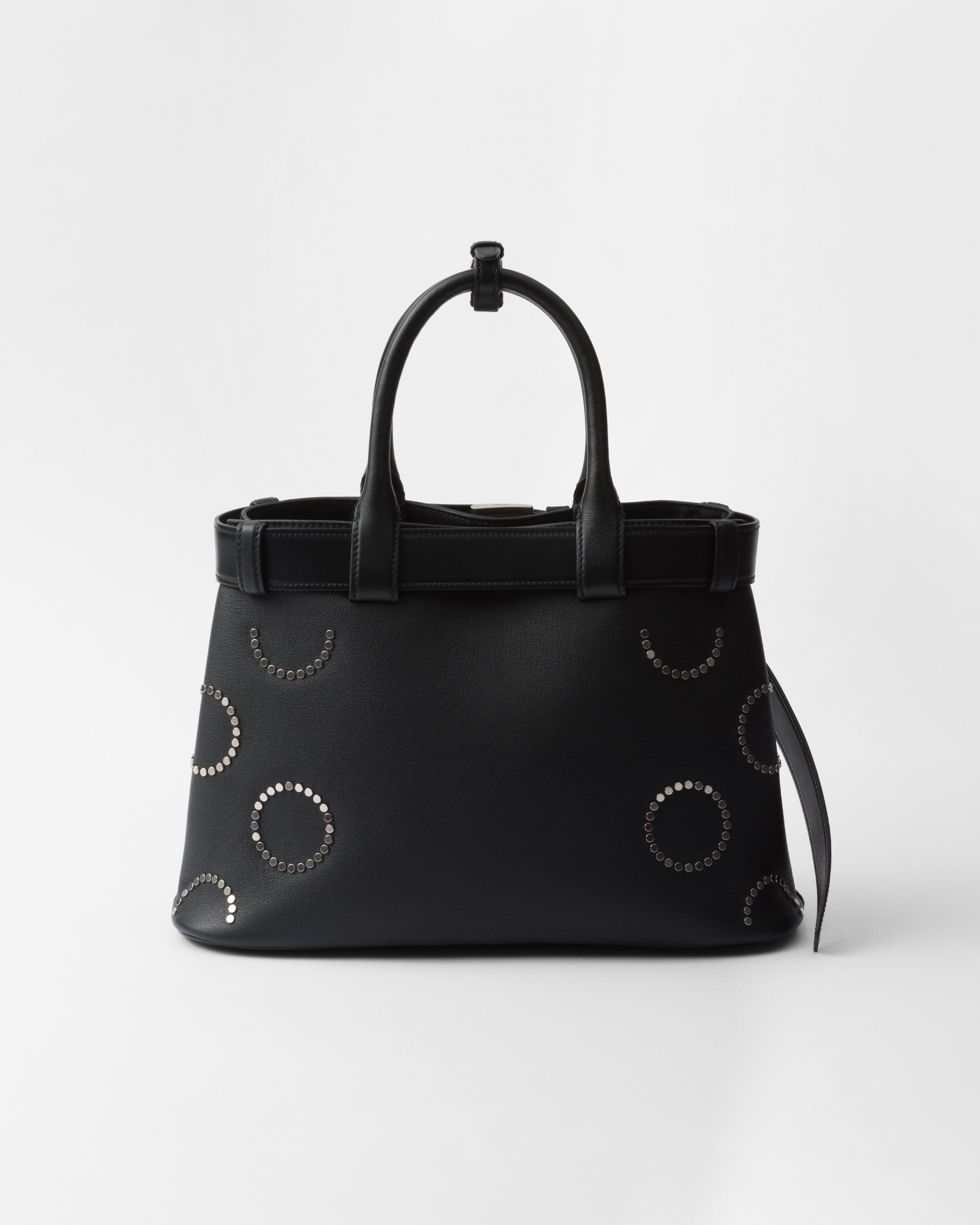 Prada Buckle medium leather bag with appliqués - 3