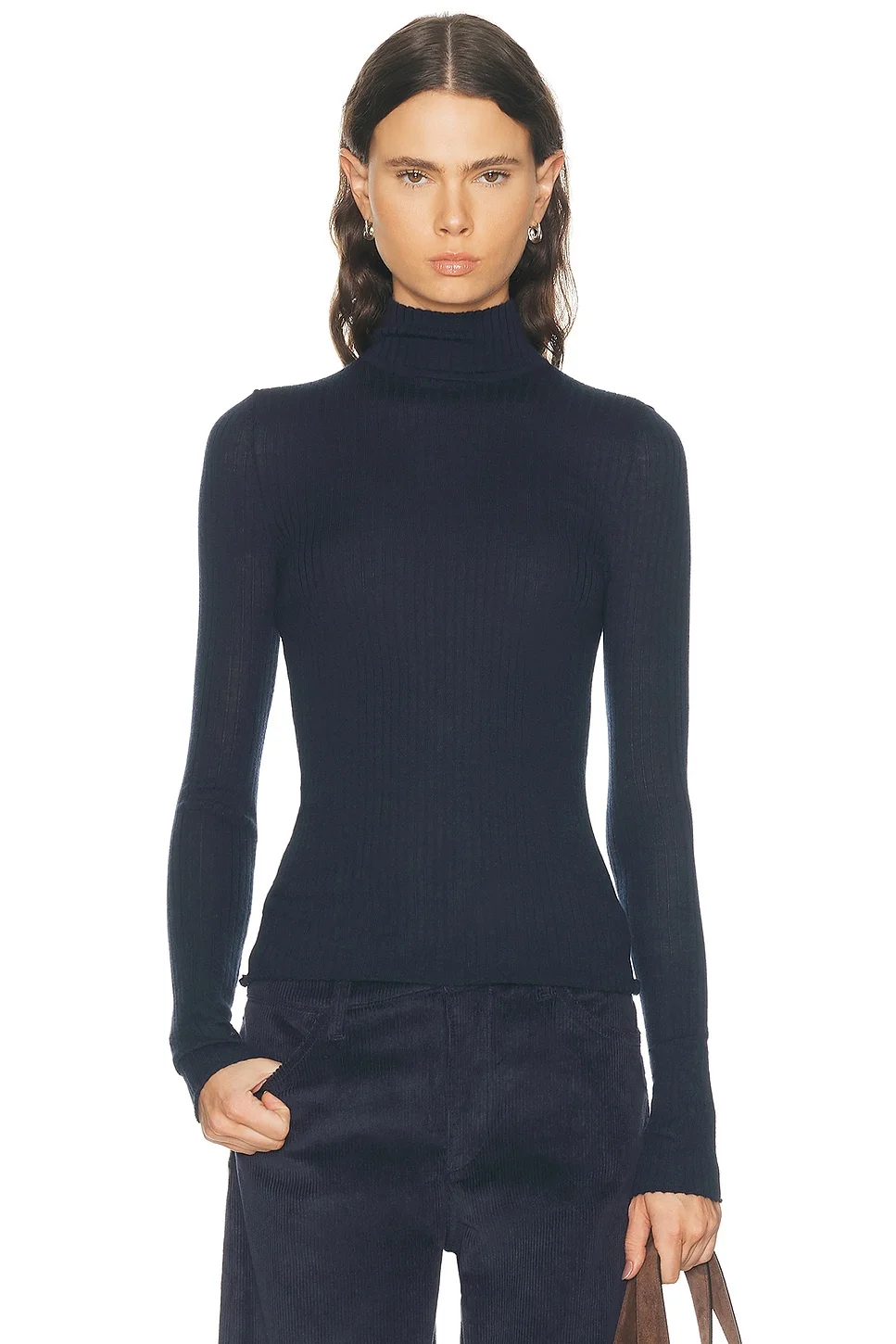 Long Sleeve Mock Neck Top - 1