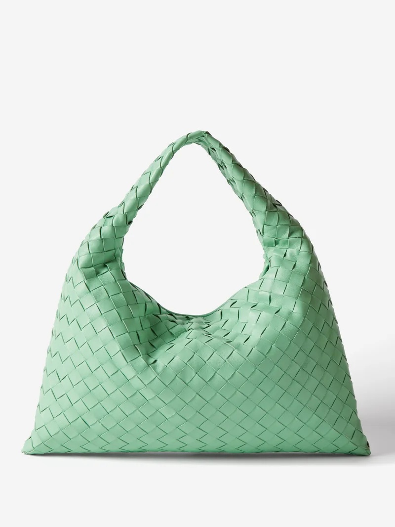 Shop Bottega Veneta Medium Gemelli Intrecciato Leather Shoulder Bag