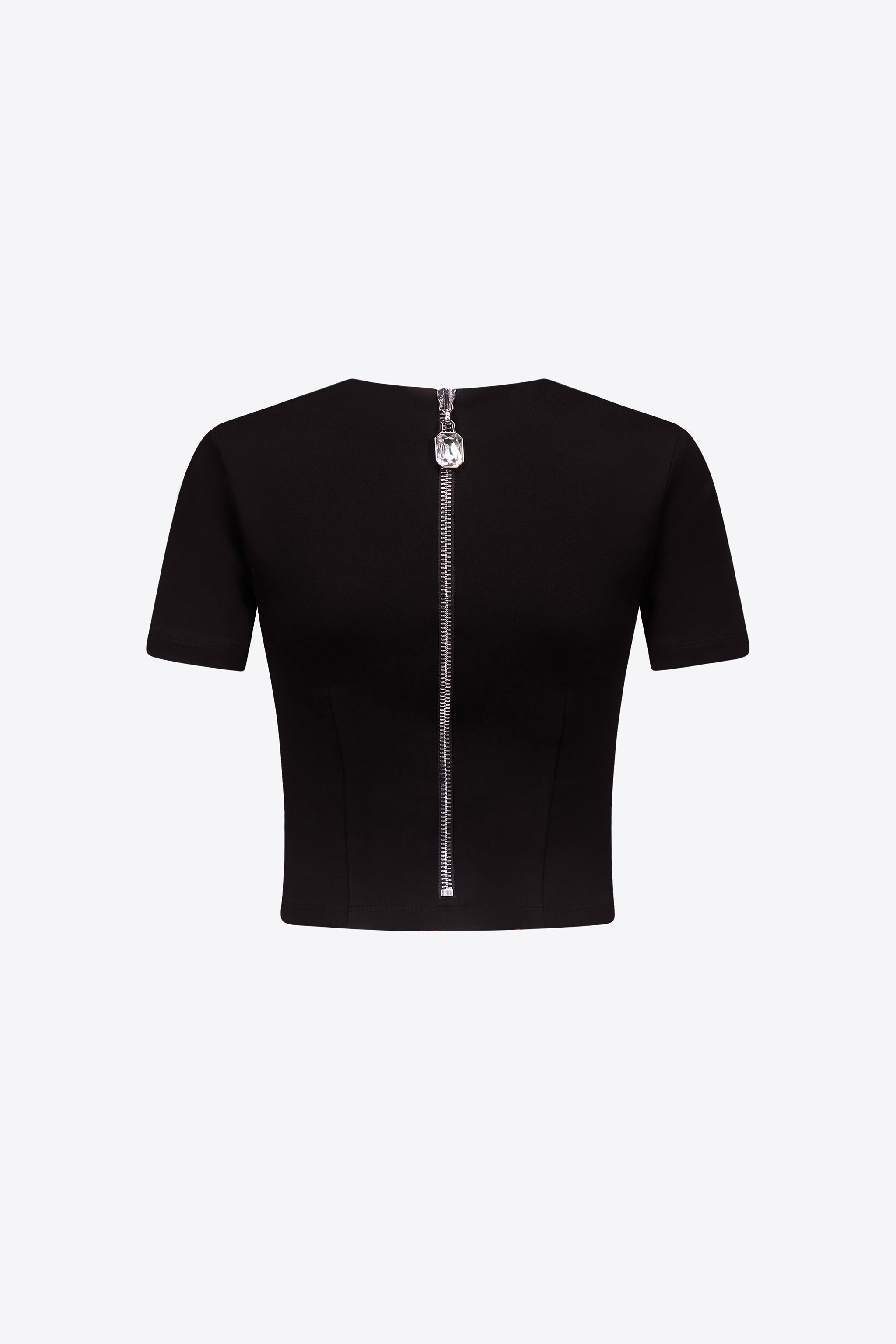 ZIPPER BUSTIER CUP T-SHIRT - 3