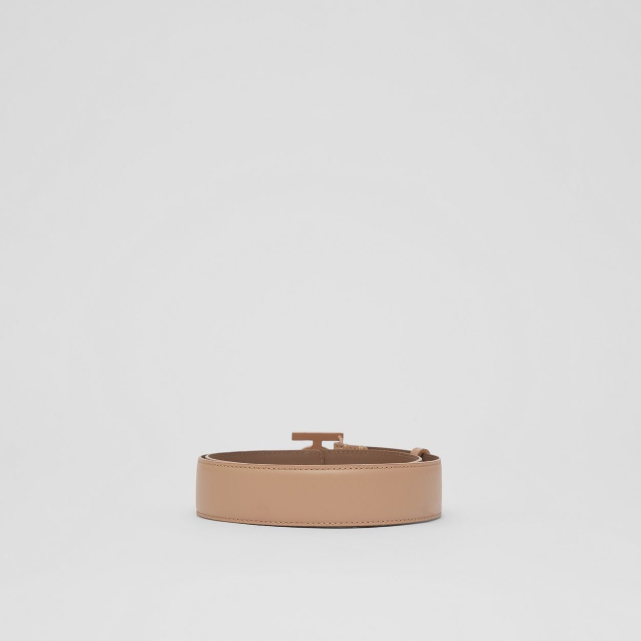 Matte Monogram Motif Leather Belt - 5