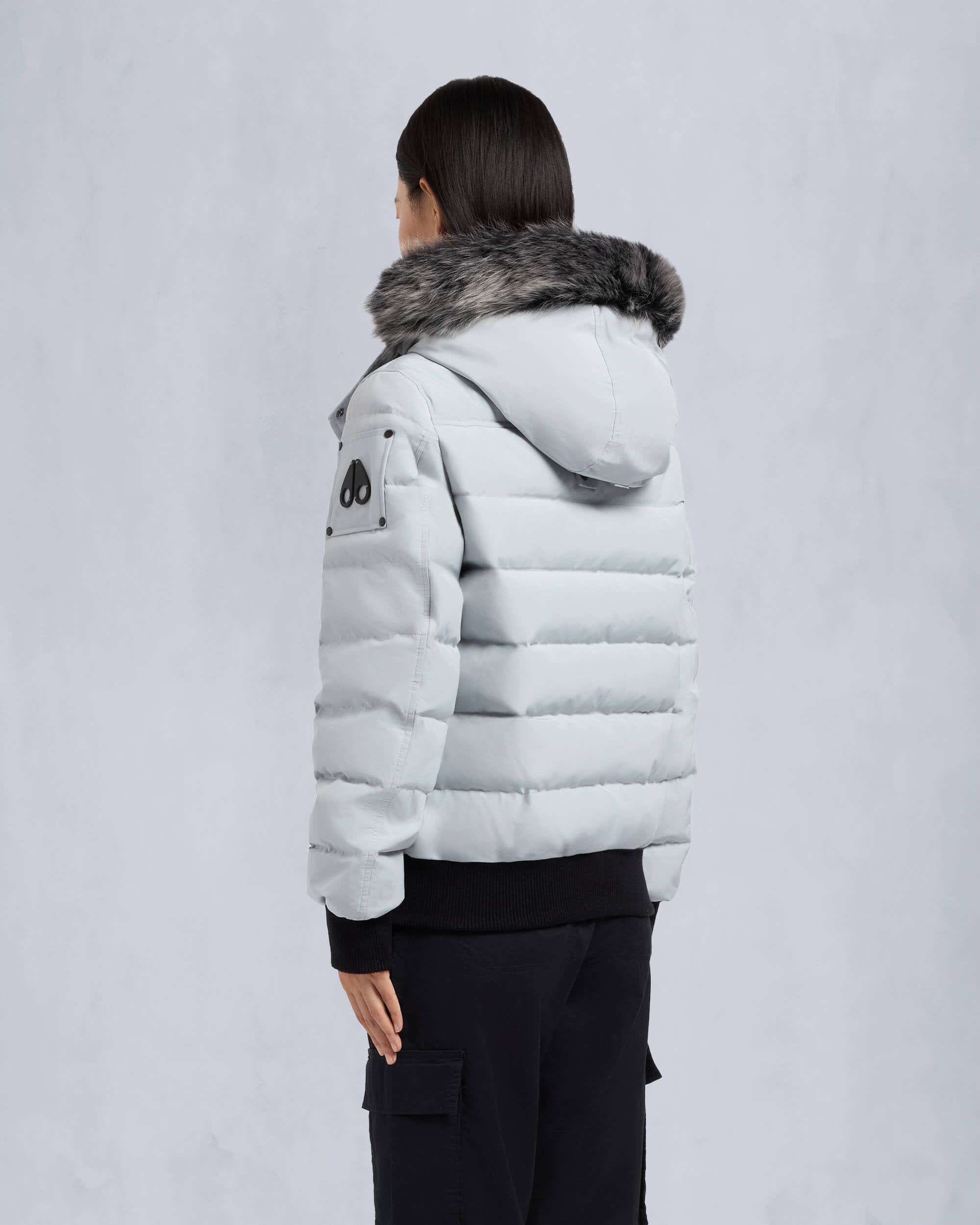 MOOSE KNUCKLES ONYX LADRIERE SHEARLING BOMBER JACKET