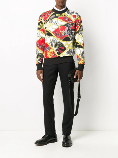 VERSACE JEANS COUTURE baroque print sweatshirt outlook