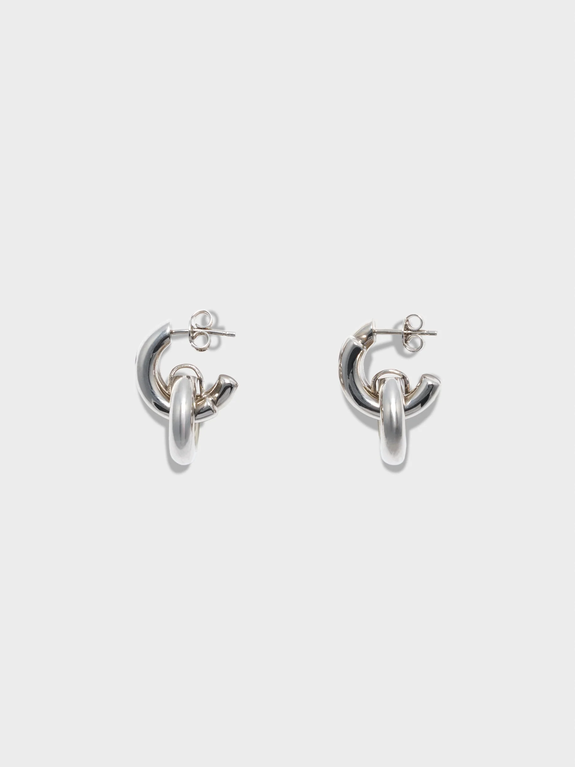 Cyrus Palladium-Plated Hoop Earrings - 1
