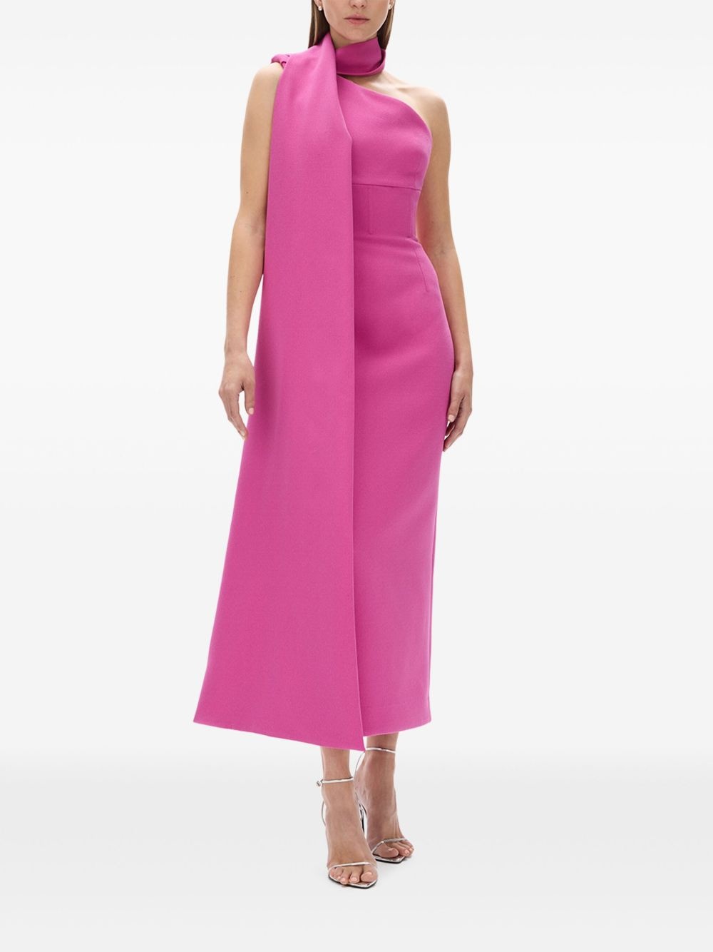 Clara asymmetrical cape dress - 4