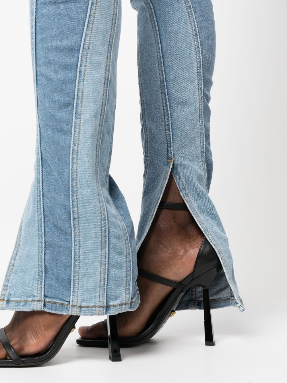 Spiral split-hem skinny jeans - 5