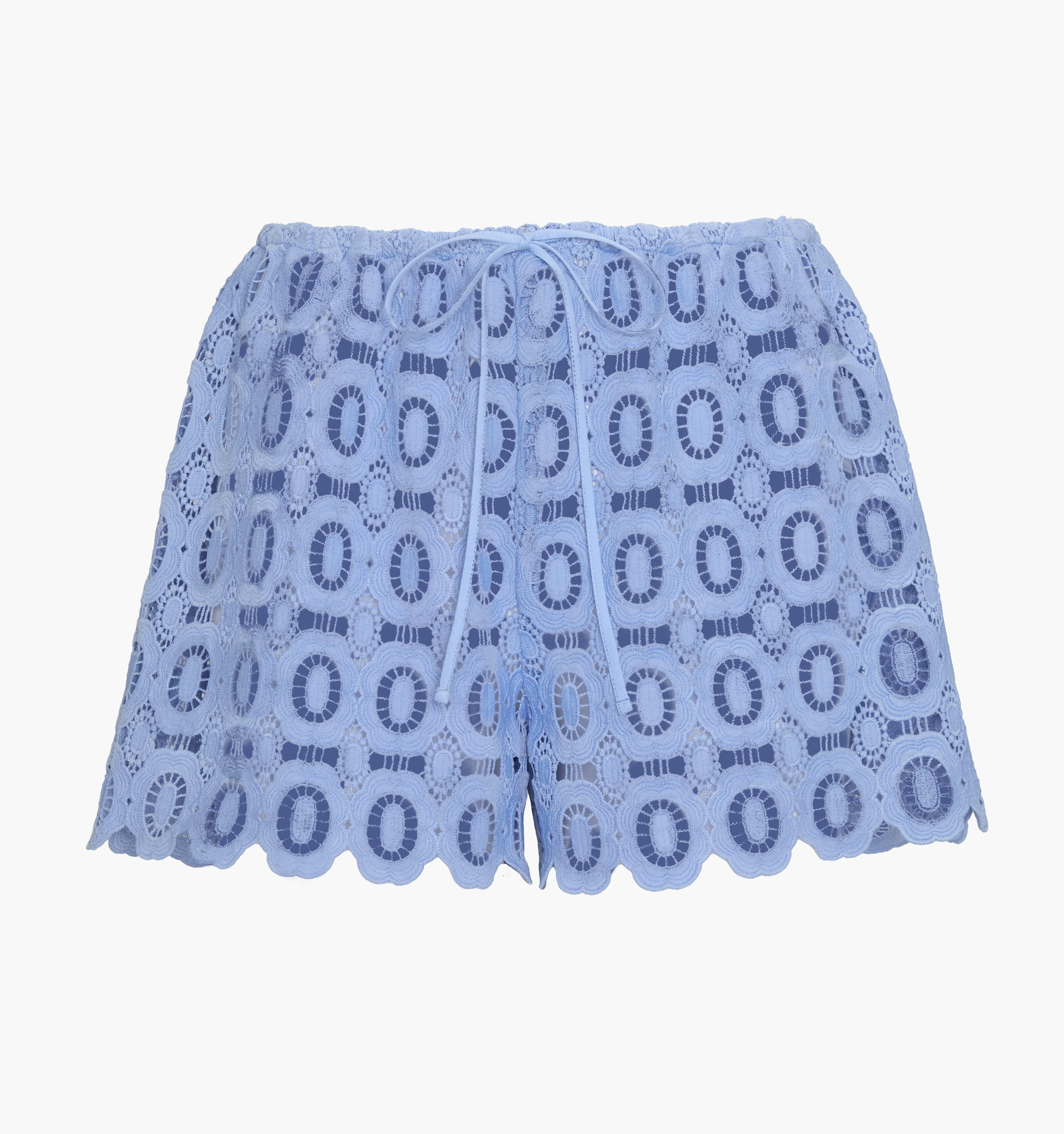 The Kaya Short - Cornflower Lace - 1