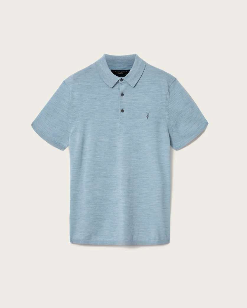 MODE MERINO SHORT SLEEVE RAMSKULL POLO SHIRT - 1