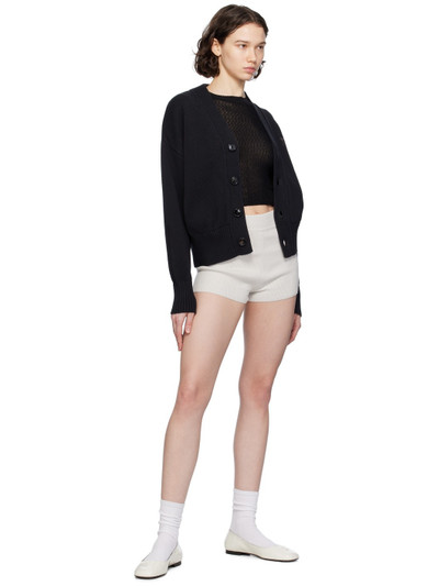 AMI Paris Black Cropped Sweater outlook