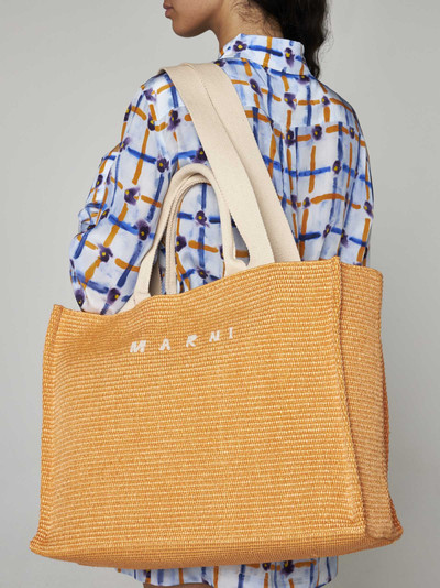 Marni Basket raffia large tote bag outlook