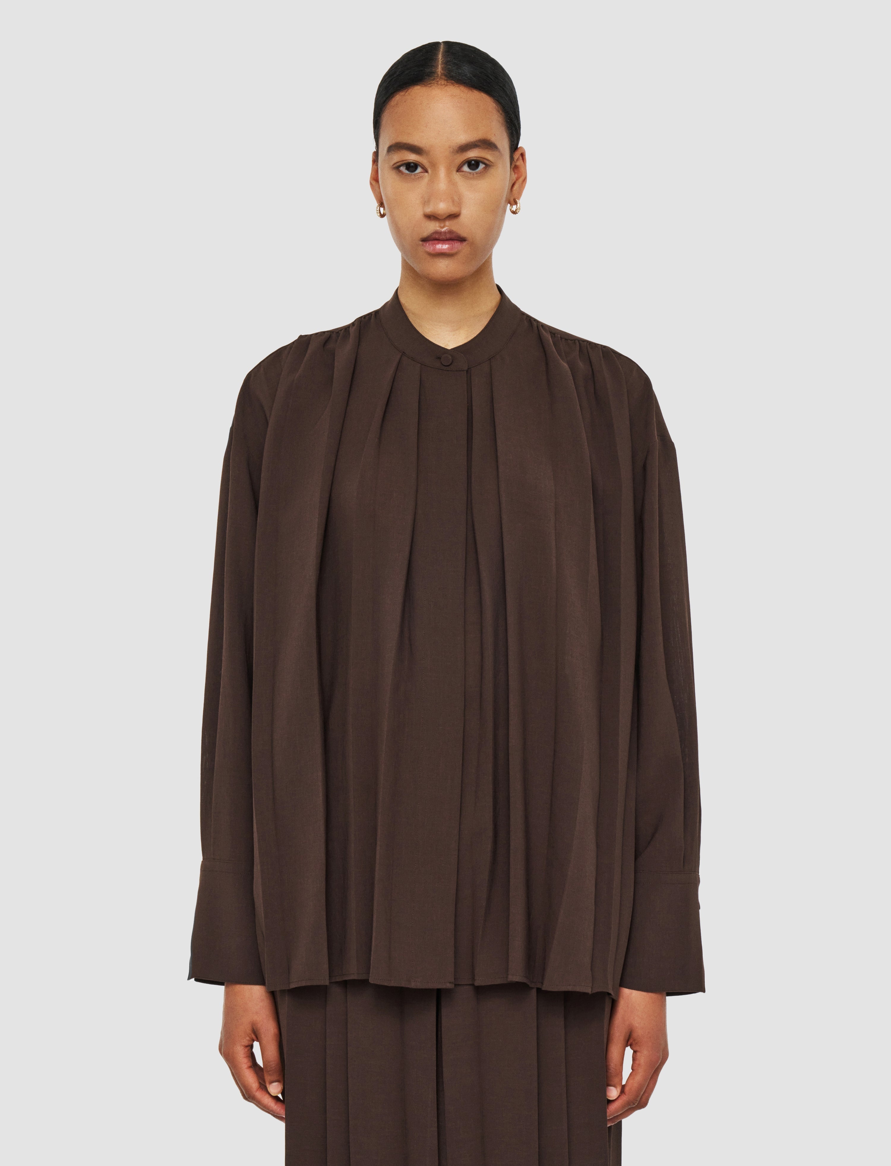 Malte Airy Plissé Blouse - 3