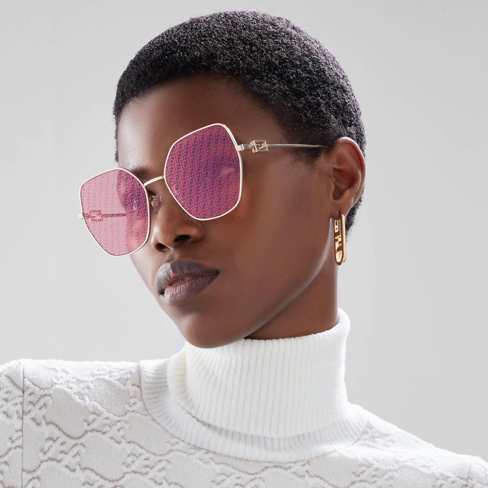Sunglasses with purple lenses - 4