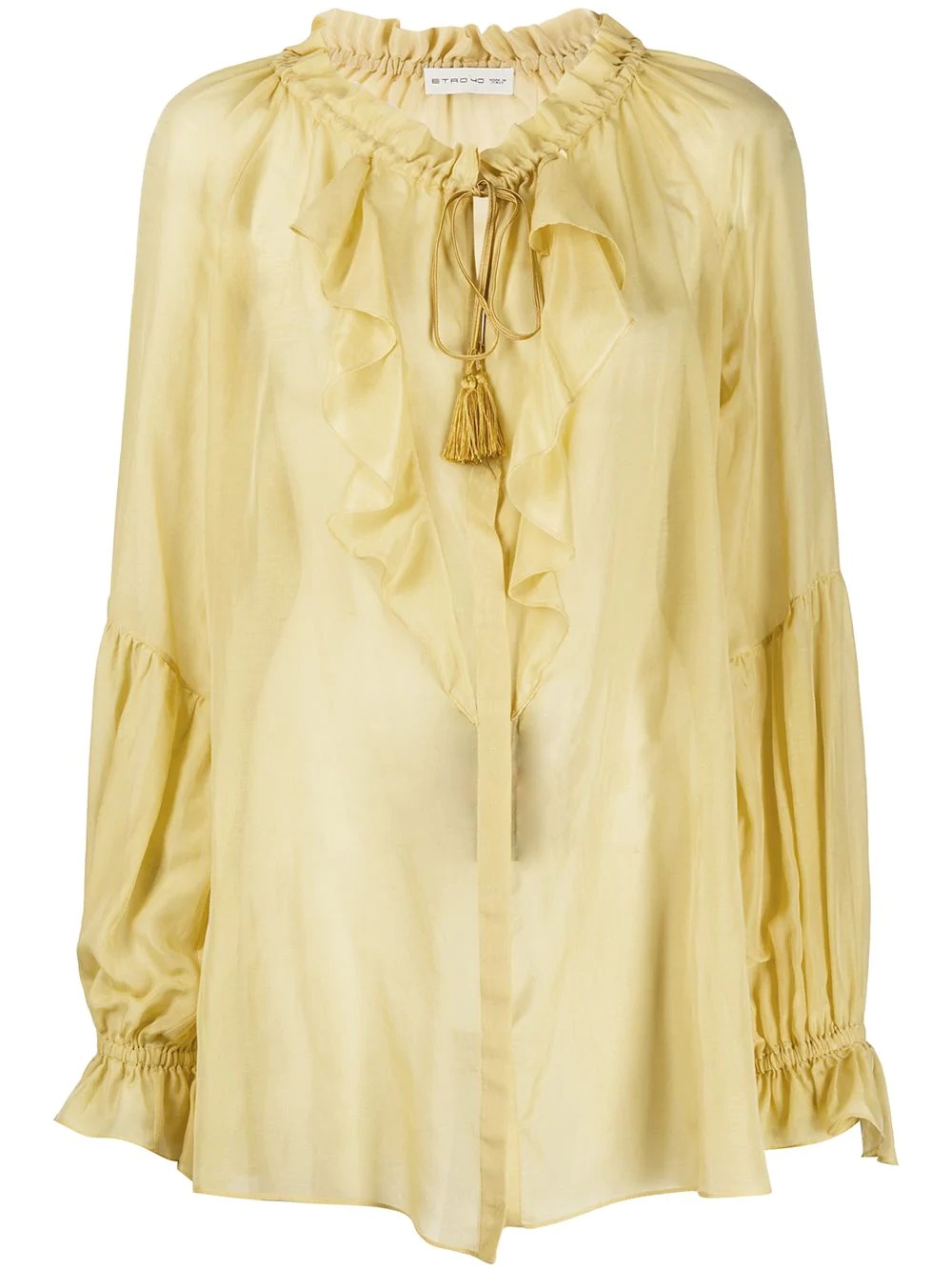 oversized ruffled blouse - 1