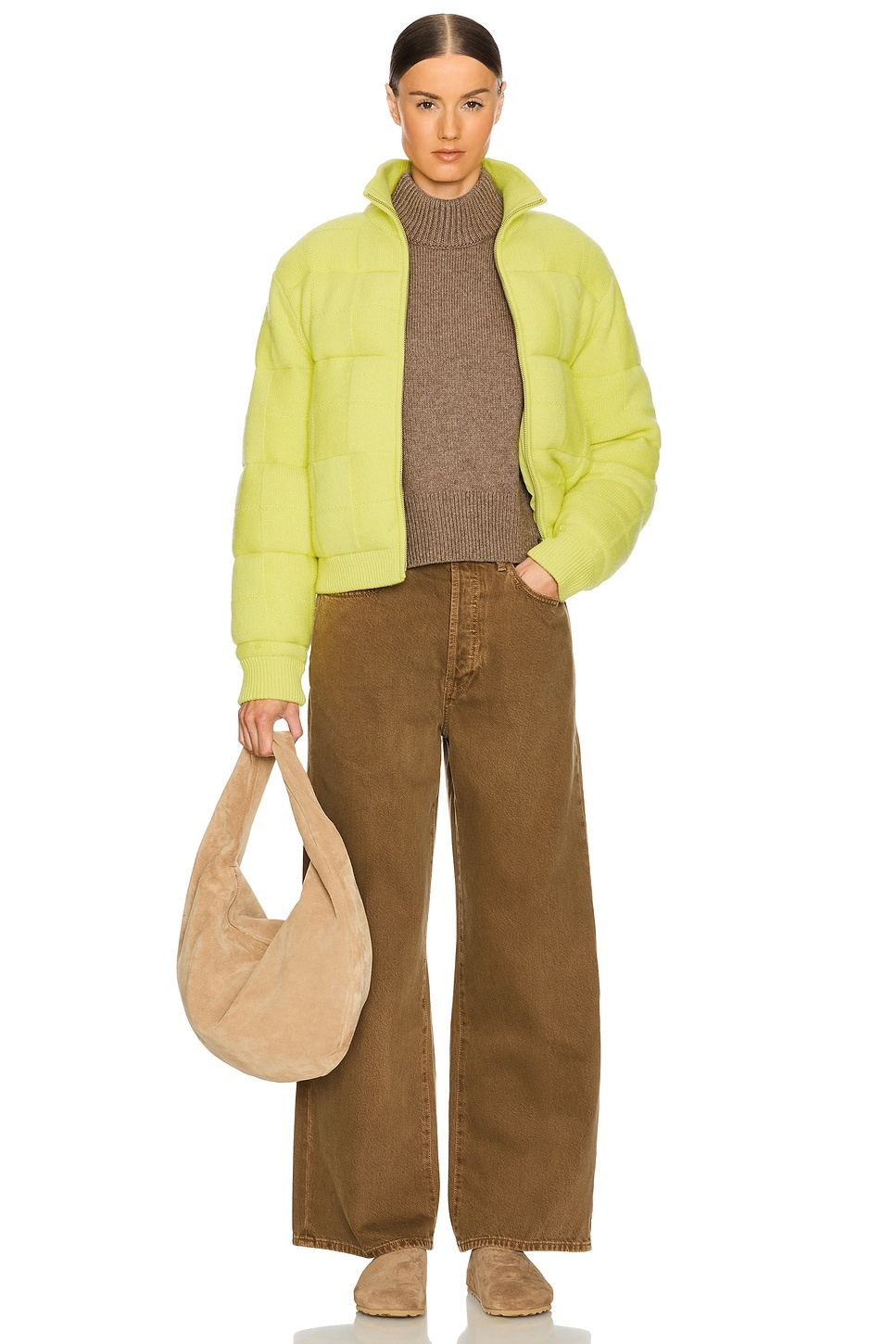 Quilted Cashmere Blend Puffer Jacket - 5