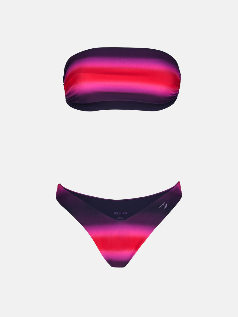 THE ATTICO RED, BLACK AND FUCHSIA BIKINI outlook
