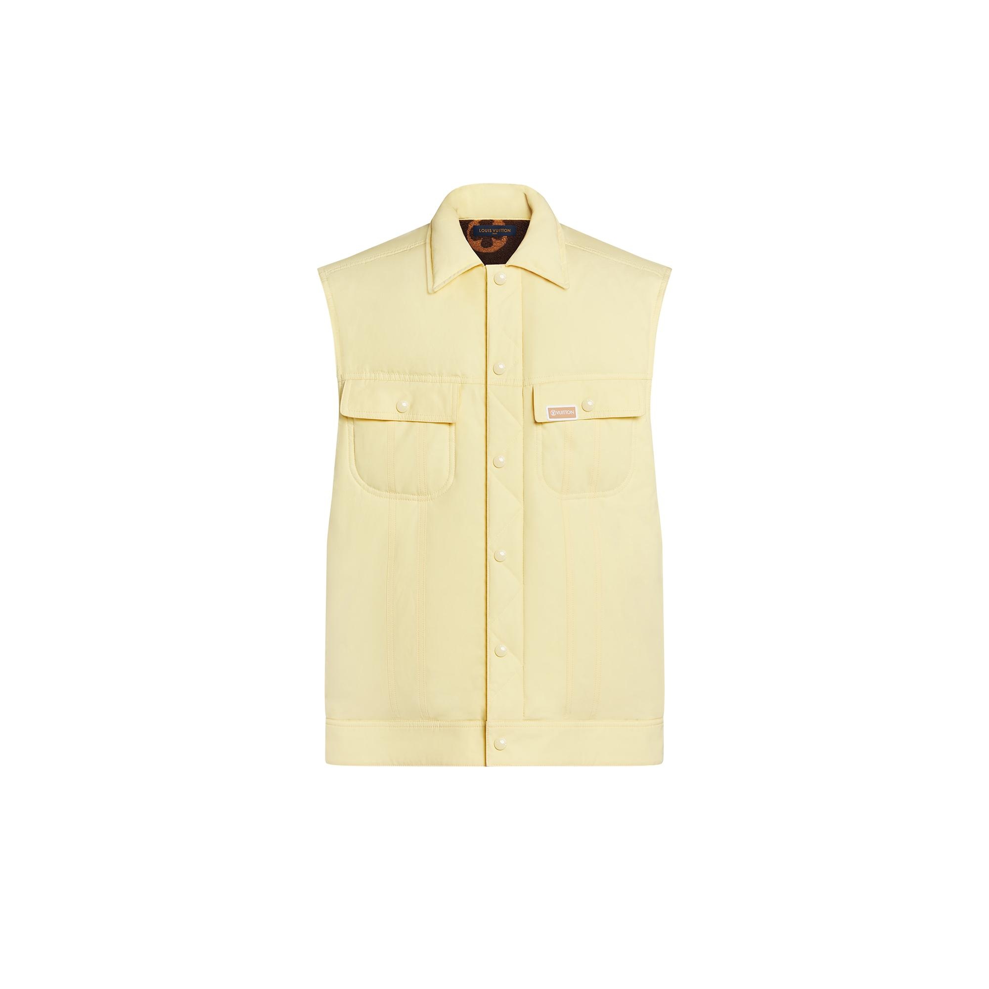 Fleece Lined Sleeveless Jacket - 1