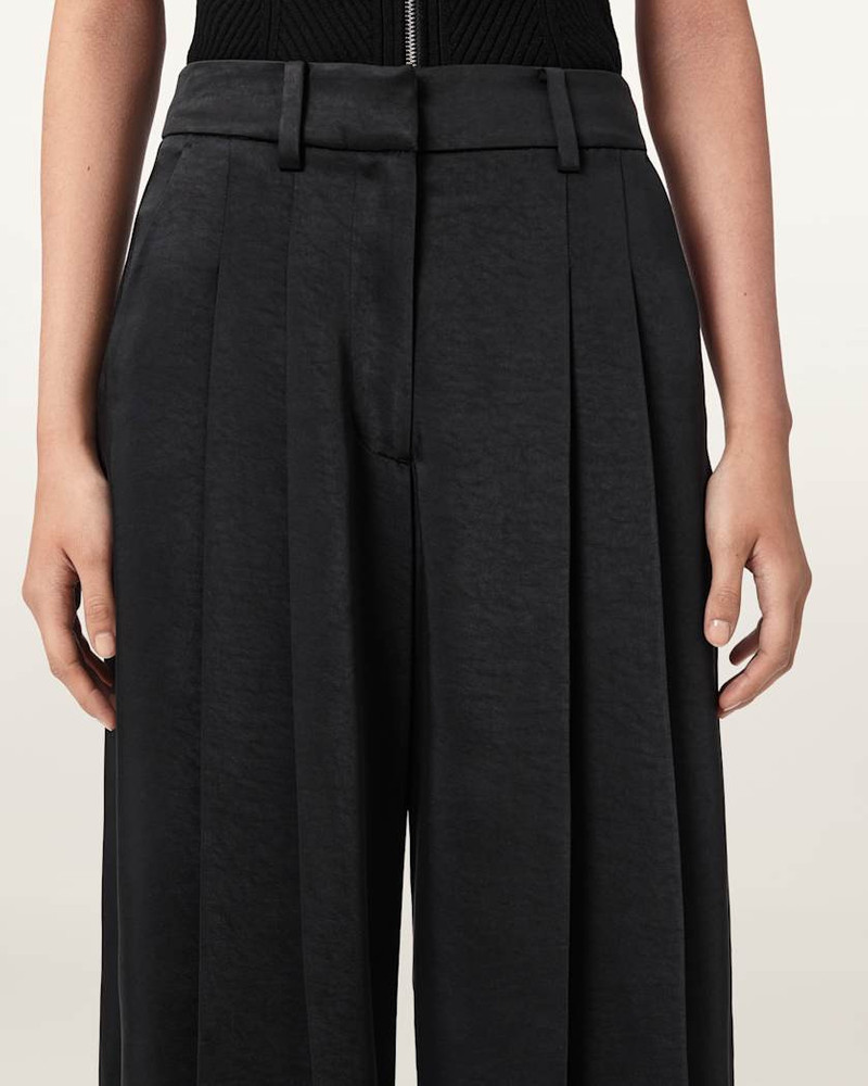 POPPY SATIN STRAIGHT LEG PANTS 4