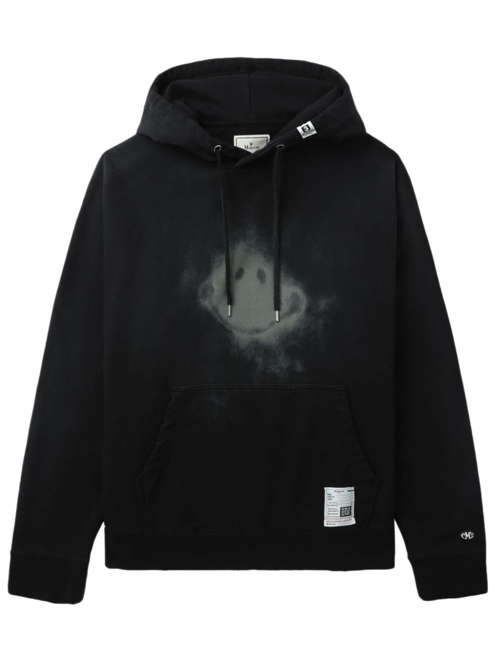 graphic-print cotton hoodie - 1