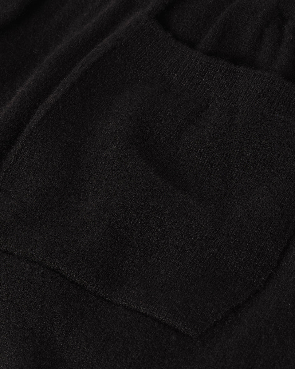 Tapered Cashmere Black Joggers - 6